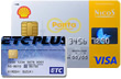 シェルPontaクレジットカードのETCカード券面